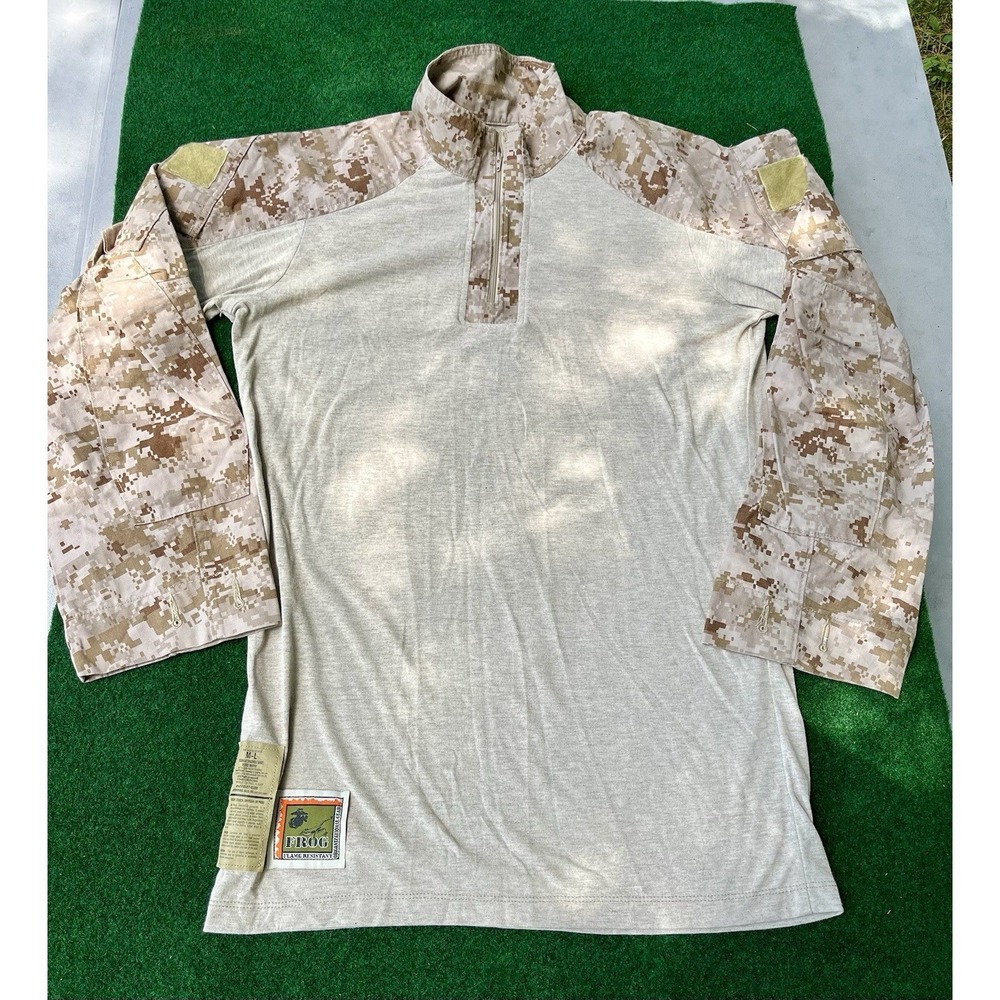 USMC FROG Desert MARPAT FR Combat Ensemble Shirt Medium Long Tactical Camo